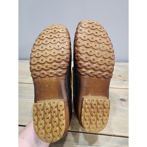 L.L. Bean Maine Hunting Shoe Duck Boots Size 8 Waterproof Leather & Rubber - Picture 7 of 8